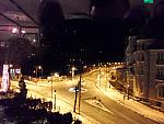 Night view of Carol I Boulevard from Restaurant Tirol in International Hotel