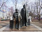 Statues of Karl Marx and Friedrich Engels